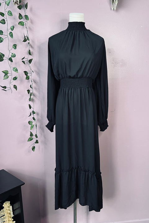 Robe de sorcière froncée style bohème classique Dorothea-7