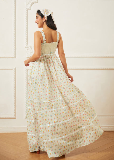 Robe longue à lacets Reyna de GUNNE SAX pour ModCloth-8