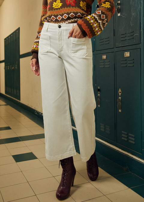 Pantalon court à jambes larges Boho Bliss-4