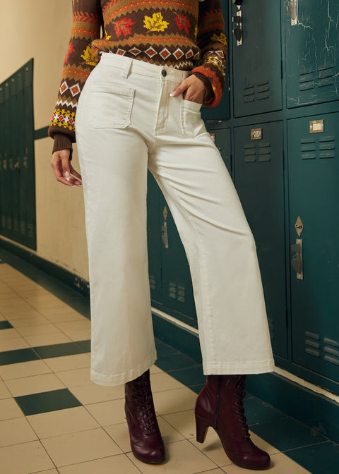 Pantalon court à jambes larges Boho Bliss-5