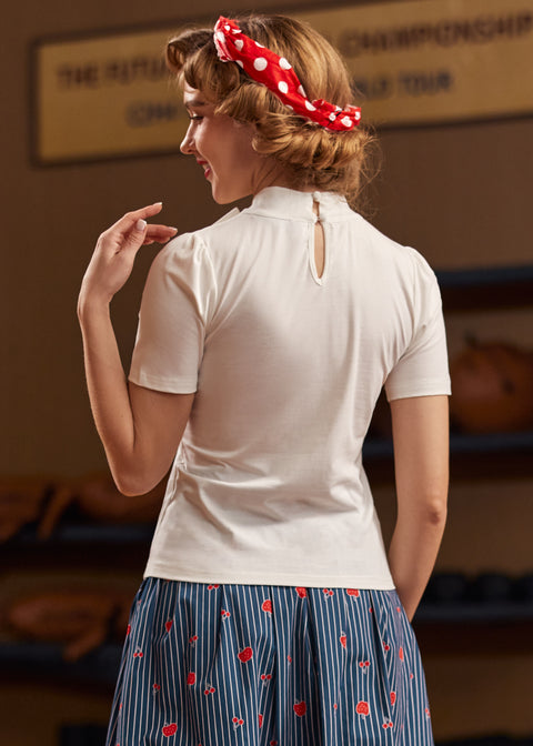 Haut à col noué Rydell High revisité-7