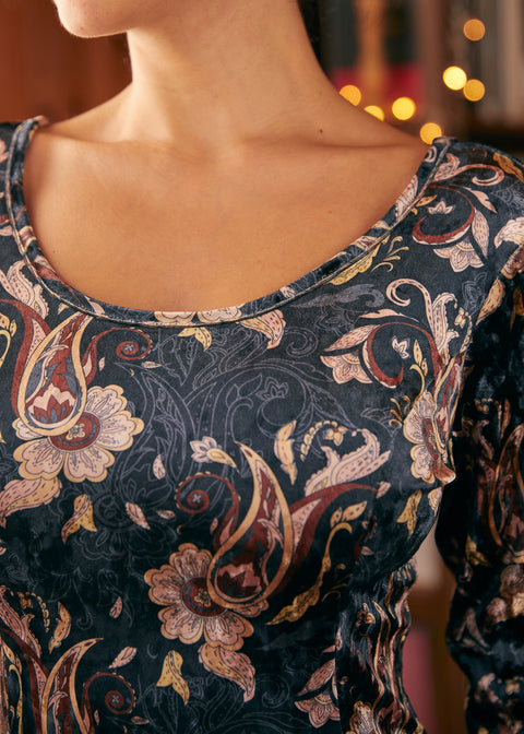 Robe cintrée et évasée Retro Radiance-1