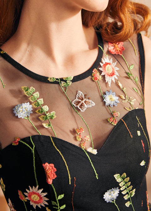 Robe Mystique Mirage cintrée et évasée-1