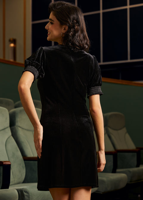 Robe Charleston Charm à col carré-2