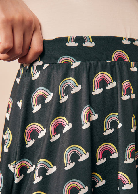 Jupe midi en maille Excellence Attained (Vente finale)-1