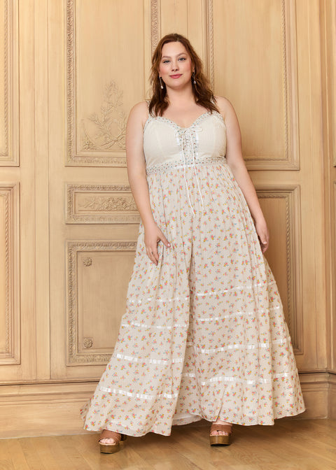 Robe longue à lacets Reyna de GUNNE SAX pour ModCloth-5