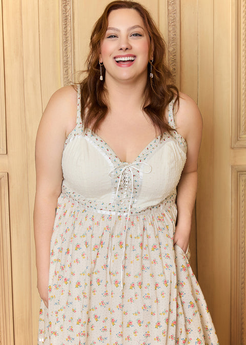 Robe longue à lacets Reyna de GUNNE SAX pour ModCloth-3