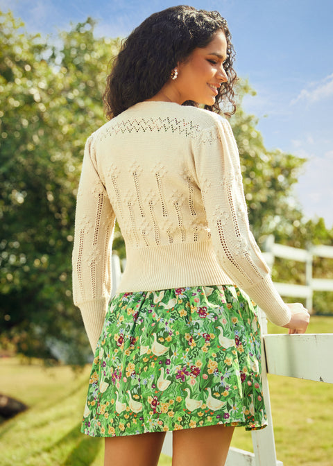 Gilet à col V « Pique-nique au parc »-2