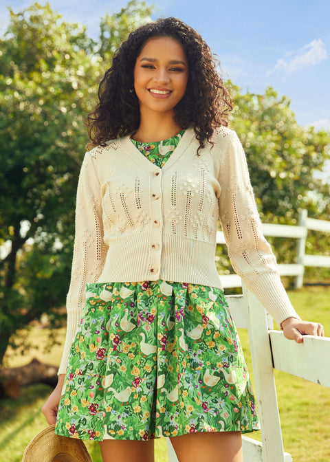 Gilet à col V « Pique-nique au parc »-3