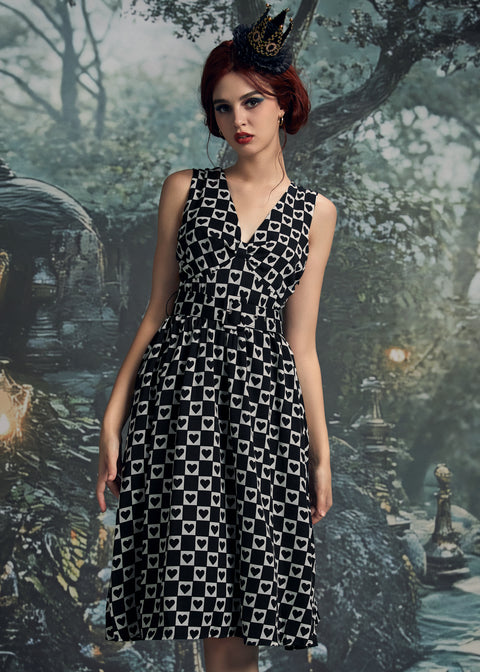 Robe cintrée et évasée Hopeless Romantic-5