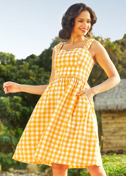 Robe midi féerique « Danse sous les rayons du soleil »-4