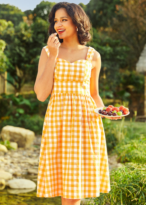 Robe midi féerique « Danse sous les rayons du soleil »-3