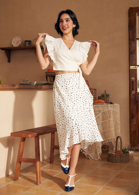 Haut enveloppé de volants-3