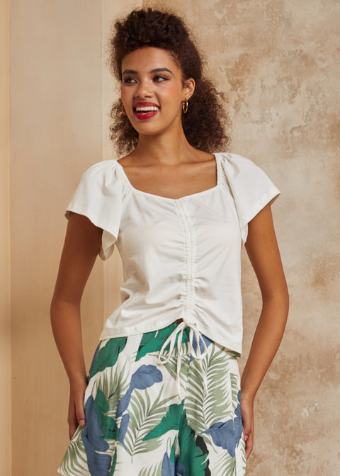 Le haut romantique froncé-2