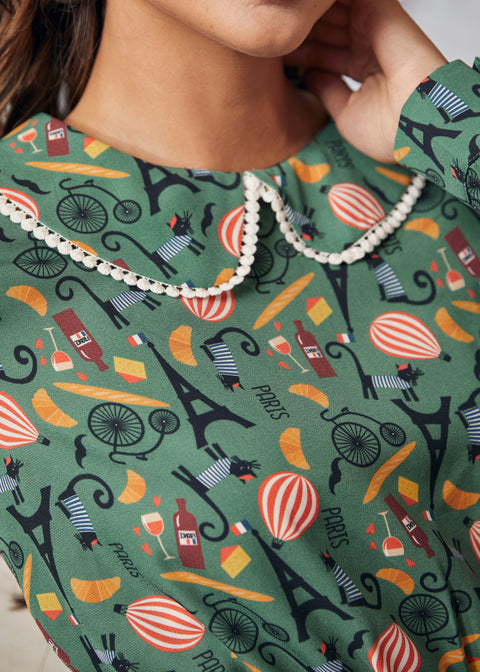 Robe à col Bon Chic, Bon-1