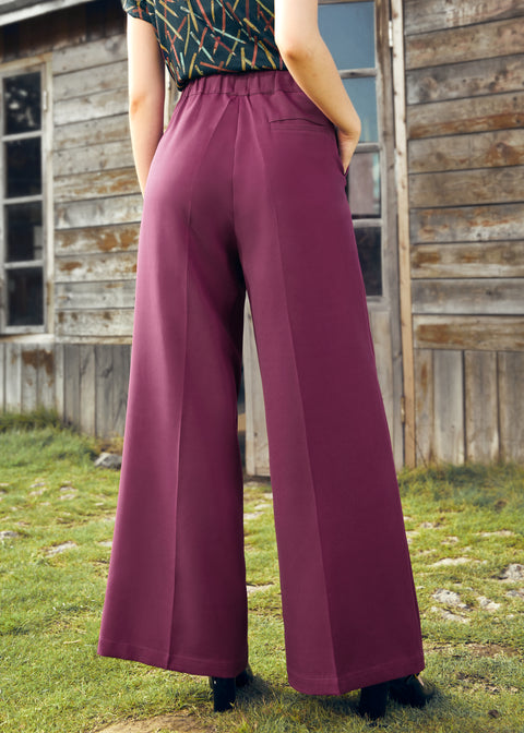 Pantalon large pour après-midi paresseux-5