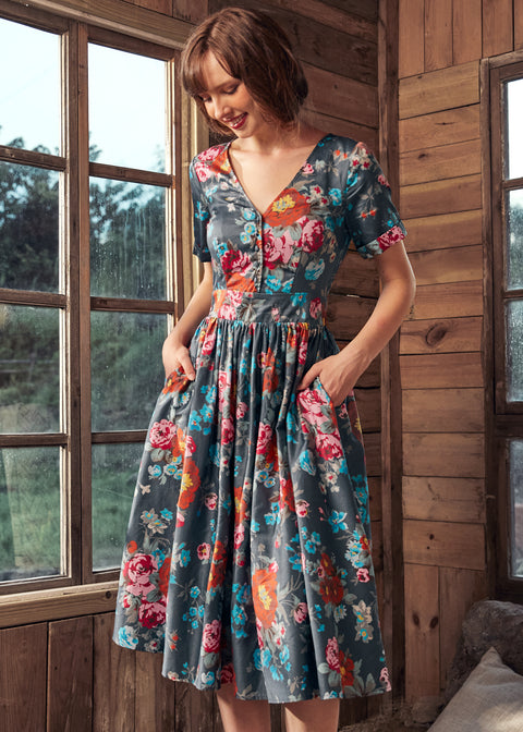 Robe chemise cintrée et évasée fabuleuse-2