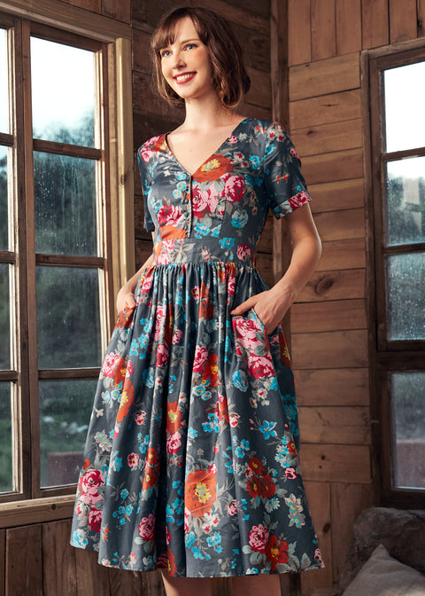 Robe chemise cintrée et évasée fabuleuse-4