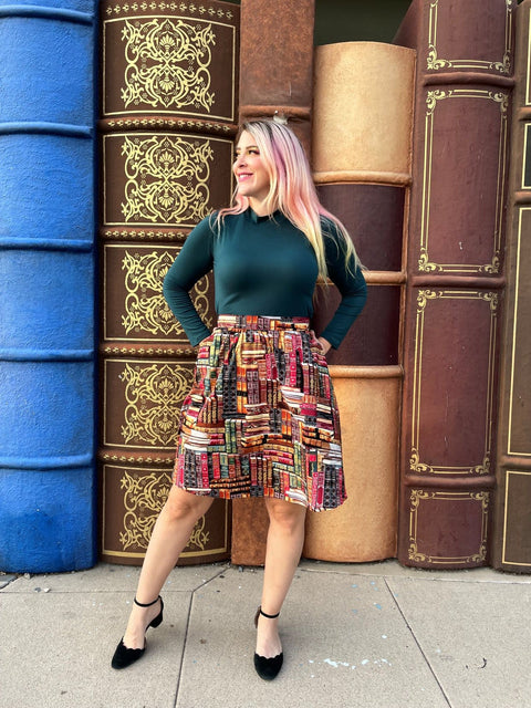 Haut vert chasseur à col montant-2