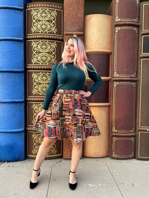 Haut vert chasseur à col montant-3