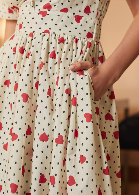 Robe cintrée et évasée, une trouvaille vintage !-1