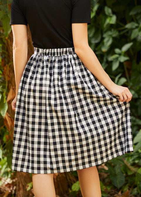 Jupe midi brise océanique-3