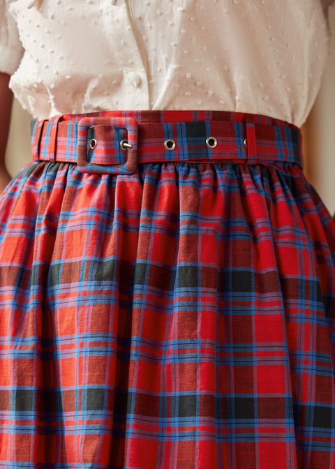 Jupe à encolure cœur rétro-2