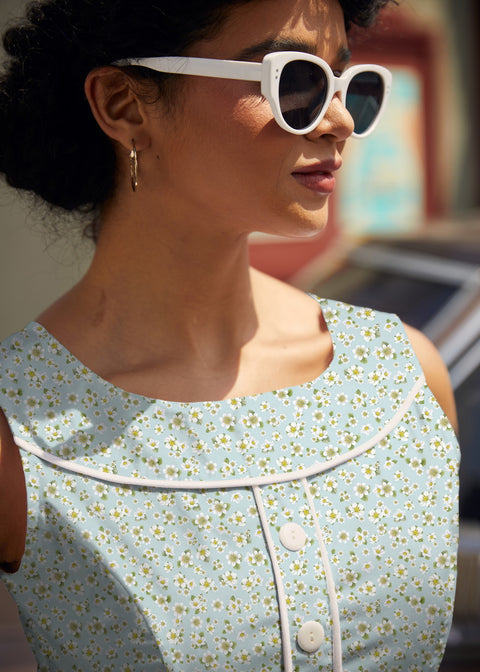 Robe Elizabeth à fleurs fines-1