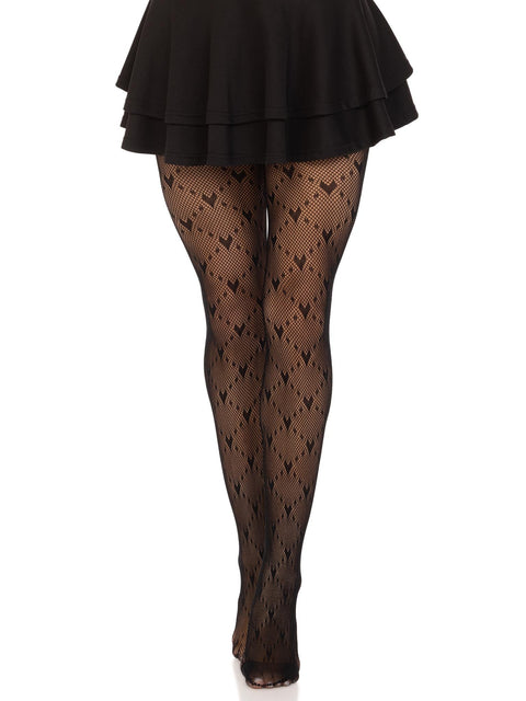 Collants résille Valentina Heart-7