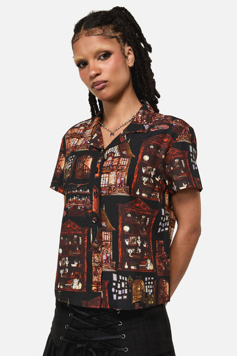 Blouse à imprimé gothique Covenstead-2