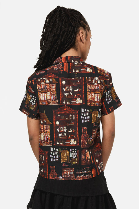 Blouse à imprimé gothique Covenstead-3