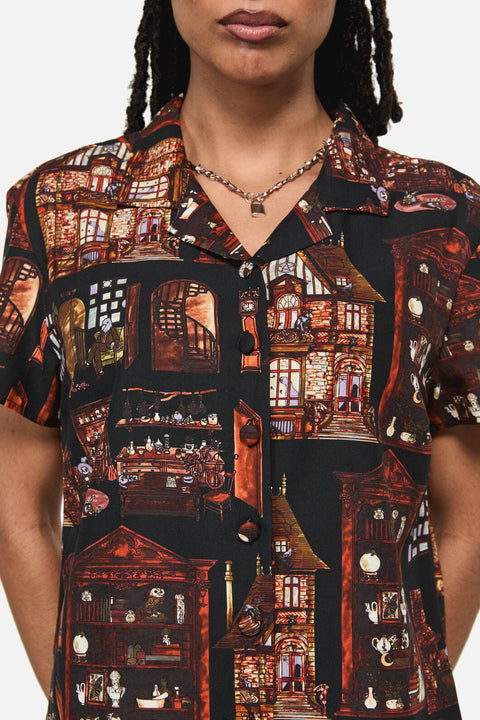 Blouse à imprimé gothique Covenstead-1