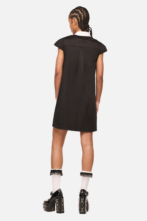 Robe gothique mini contrastée Séance-3