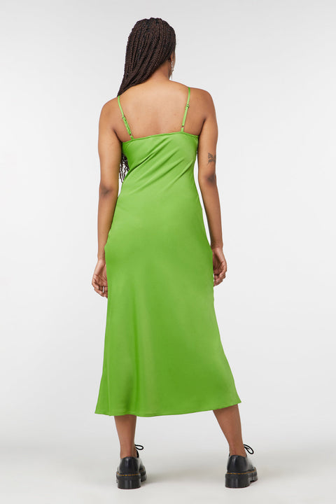 Robe Lizzie en satin coupée en biais-2