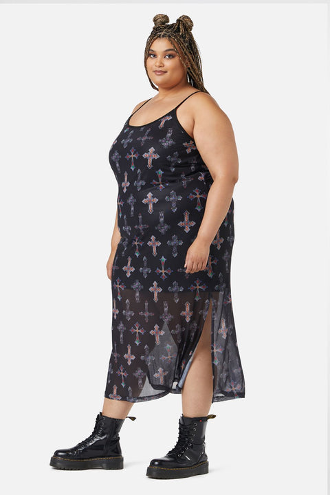 Robe en résille Hope Had Die-1
