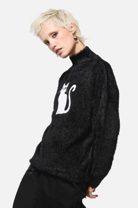 Pull en maille bouclée Catkins-2