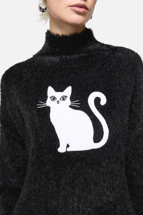 Pull en maille bouclée Catkins-4