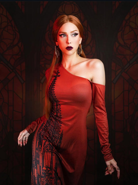 Elspeth - Robe longue cathédrale confortable-1