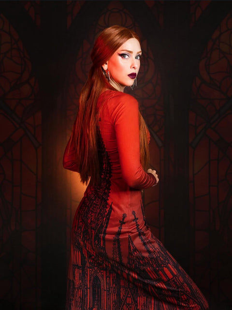 Elspeth - Robe longue cathédrale confortable-2