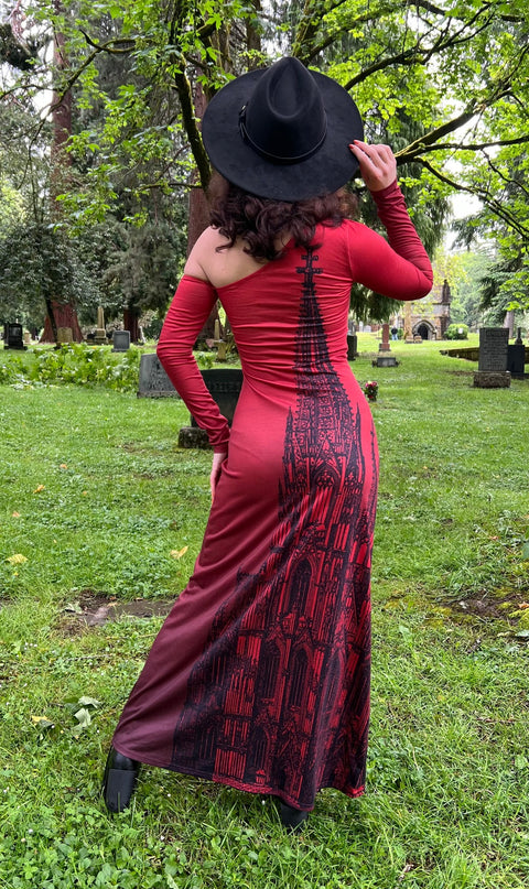 Elspeth - Robe longue cathédrale confortable-3