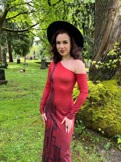 Elspeth - Robe longue cathédrale confortable-5