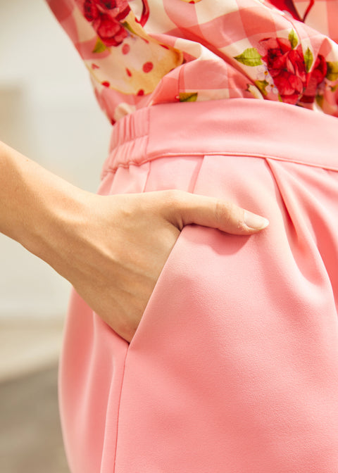 Short à nœud rose-1