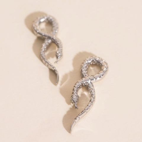 Breloques pour créoles Huggie épaisses en forme de serpent-5