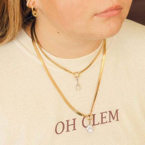 Collier pendentif empreinte de patte-1