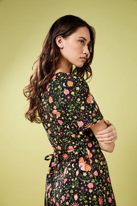 Robe midi d'inspiration folklorique-2