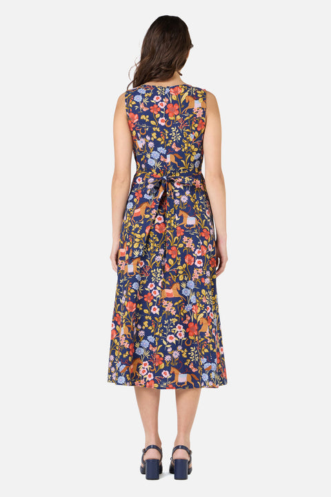 Robe midi à motifs de chevaux-4