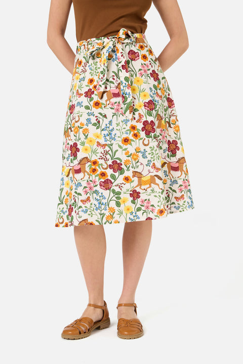 Jupe à motifs de chevaux fantaisie-2