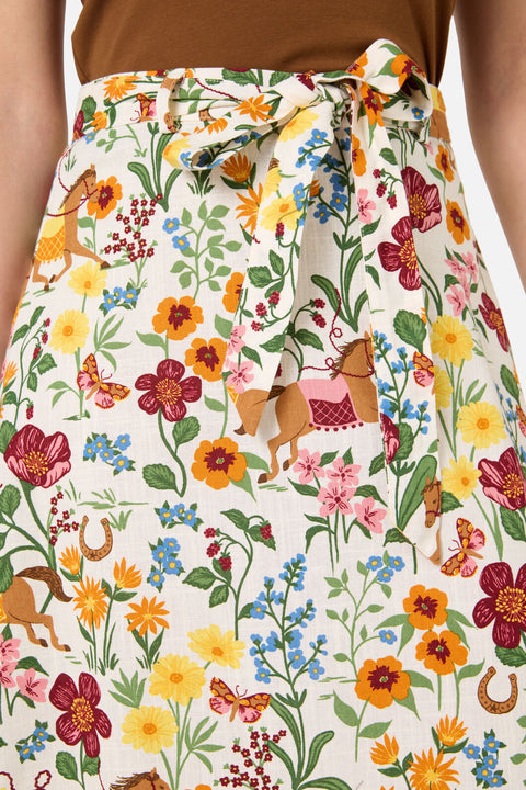 Jupe à motifs de chevaux fantaisie-1