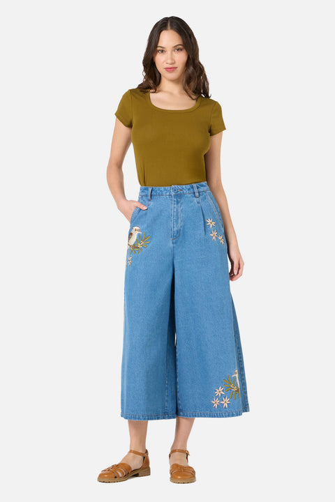 Culotte en denim Kooka&Wattle-3