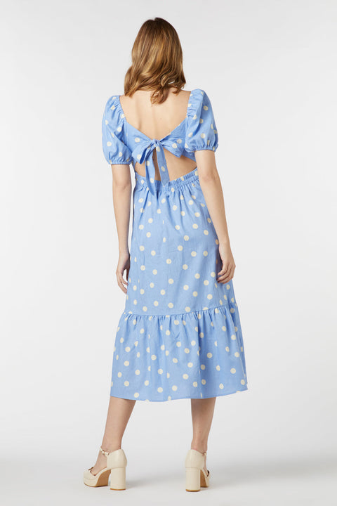 Robe midi à pois Lucy-8